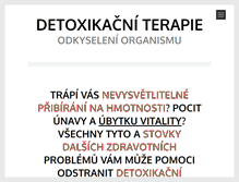Tablet Screenshot of detoxikace.organismu.cz